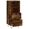 vidaXL Buffet Ch&ecirc;ne fum&eacute; 34,5x34x90 cm Bois d'ing&eacute;nierie