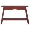 vidaXL Table console marron 110x30x75 cm bois massif d'acajou