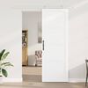 vidaXL Porte coulissante ORKDAL Blanc 83 x 232 cm Pin massif