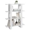 vidaXL Bibliothèque/Séparateur de pièce Blanc 100x30x123,5 cm