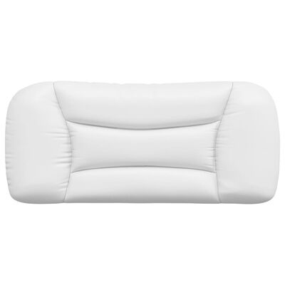 vidaXL Coussin de tête de lit blanc 80 cm similicuir