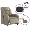 vidaXL Fauteuil de massage inclinable électrique cappuccino similicuir