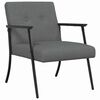 vidaXL fauteuil Gris fonc&eacute; tissu