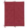 vidaXL Coussin de banc de jardin rouge bordeaux tissu oxford