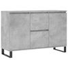 vidaXL Buffet gris b&eacute;ton 101,5x35x70 cm bois d'ing&eacute;nierie
