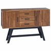 vidaXL Meuble TV 110 x 30 x 75 cm Naturel Bois de teck massif