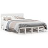 vidaXL Cadre de lit sans matelas blanc 120x200 cm bois de pin massif