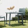 vidaXL Table de camping vert 79x56x64 cm PP aspect de bois