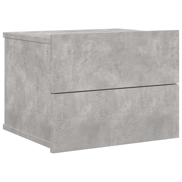 vidaXL Table de chevet Gris béton 40x30x30 cm Bois ingénierie
