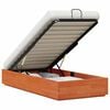 vidaXL Cadre de lit ottoman avec rangement Brun cire 90 x 190 cm