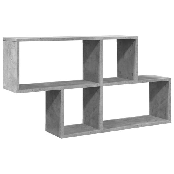 vidaXL Étagère murale gris béton 100x20x53 cm bois d'ingénierie