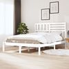 vidaXL Cadre de lit sans matelas blanc bois de pin massif 120x200 cm