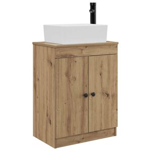 vidaXL Meuble de salle de bain avec &eacute;vier Ch&ecirc;ne artisanal
