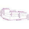 VidaXL Cadre de lit ottoman et matelas gris clair 160x200cm velours