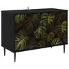 vidaXL Meuble TV ELBURG 69 x 33 x 50,5 cm Ch&ecirc;ne noir Bois d'ing&eacute;nierie