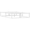 vidaXL Cadre de lit sans matelas blanc 140x200 cm m&eacute;tal