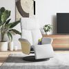 vidaXL Fauteuil inclinable de massage repose-pieds blanc similicuir