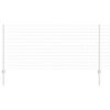 vidaXL Cl&ocirc;ture avec poteau Argent&eacute; 1 x 10 m Acier