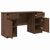 vidaXL Bureau Ch&ecirc;ne marron 140 x 49 x 76 cm Bois d'ing&eacute;nierie
