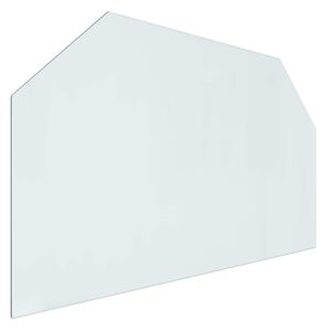 vidaXL Plaque en verre de chemin&eacute;e Transparent 100 x 60 cm Verre