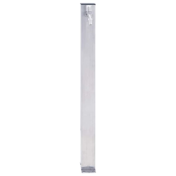 vidaXL Colonne à eau de jardin 40 cm acier inoxydable carré