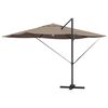 vidaXL Parasol Taupe 351 x 250 x 253 cm Polyester et Aluminium