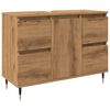 vidaXL Armoire de salle de bain ch&ecirc;ne artisanal bois d'ing&eacute;nierie