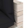 vidaXL Canap&eacute; d'angle palette de jardin avec coussins bois de pin