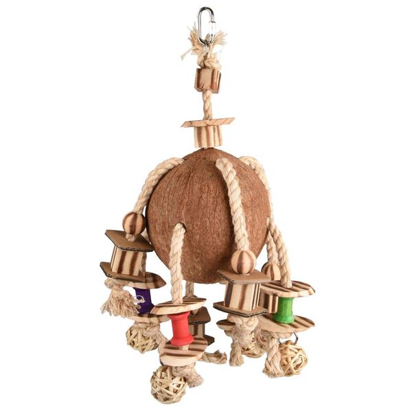 FLAMINGO Jouet pour oiseaux Sully perroquet Noix de coco BBQ 42 cm