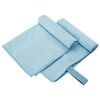 vidaXL Serviettes de sport 2 pi&egrave;ces Bleu 50 x 30 cm