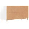 vidaXL Meuble TV Blanc brillant 80x36x50 cm Bois d'ing&eacute;nierie