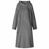 vidaXL Sweat &agrave; capuche couverture Gris fonc&eacute; L Flanelle