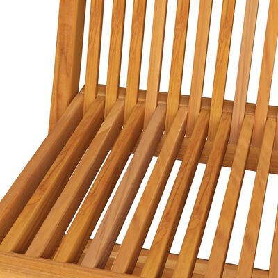 vidaXL Chaises de jardin pliables lot de 8 Bois de teck massif