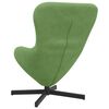 vidaXL Fauteuil &oelig;uf Vert clair 63 x 73 x 90 cm Velours