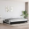 vidaXL Cadre de lit sans matelas noir 200x200 cm tissu
