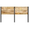 vidaXL T&ecirc;te de lit 180 cm bois massif manguier et fer