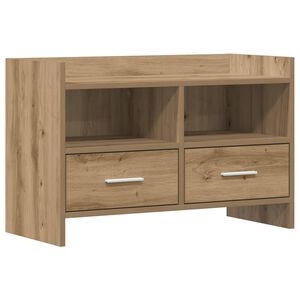 vidaXL Meuble TV 71,5 x 33 x 47 cm Ch&ecirc;ne artisanal Bois d'ing&eacute;nierie