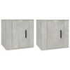 vidaXL Meubles TV muraux 2 pcs Gris b&eacute;ton 40x34,5x40 cm