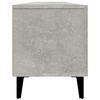 vidaXL Meuble TV gris béton 180x31,5x40 cm bois d'ingénierie