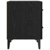 vidaXL Armoire de lit avec tiroir 2 pcs Ch&ecirc;ne noir 40 x 35 x 47,5 cm