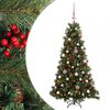 vidaXL Sapin de No&euml;l artificiel avec boules 120 cm 150 LED Blanc chaud
