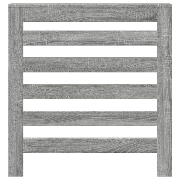 vidaXL Cache-radiateur sonoma gris 78x20x82 cm bois d'ing&eacute;nierie