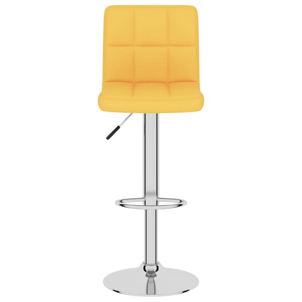 vidaXL Tabouret de bar Jaune moutarde Tissu