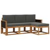 vidaXL Ensemble de canap&eacute;s d'ext&eacute;rieur 4 pc Naturel et Anthracite