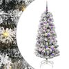 vidaXL Sapin de No&euml;l Artificiel &agrave; Branches Articul&eacute;es Vert et blanc