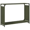vidaXL Portant de bois chauffage vert olive 90x28x65 cm