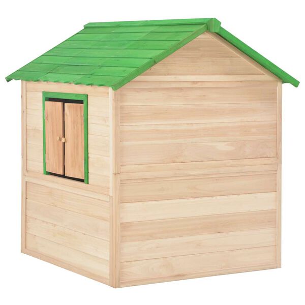 vidaXL Maison de jeu pour enfants Bois de sapin Vert