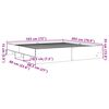 vidaXL Cadre de lit sans matelas chêne sonoma 180x200 cm