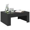 vidaXL Table basse avec LED infini noir 70x50x30 cm