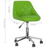 vidaXL Chaises pivotantes &agrave; manger lot de 4 vert similicuir
